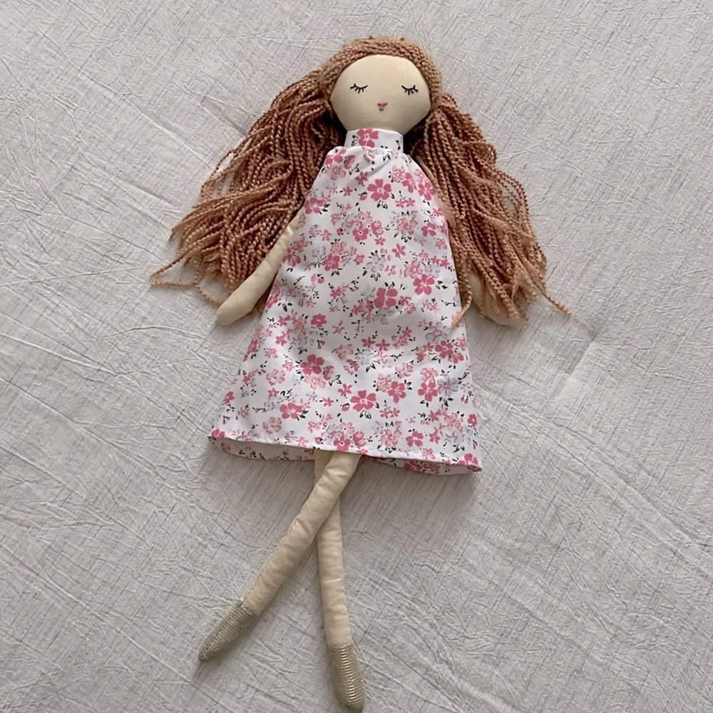 Anthropologie Kids Floral Dressed Girl Doll—Scarlet